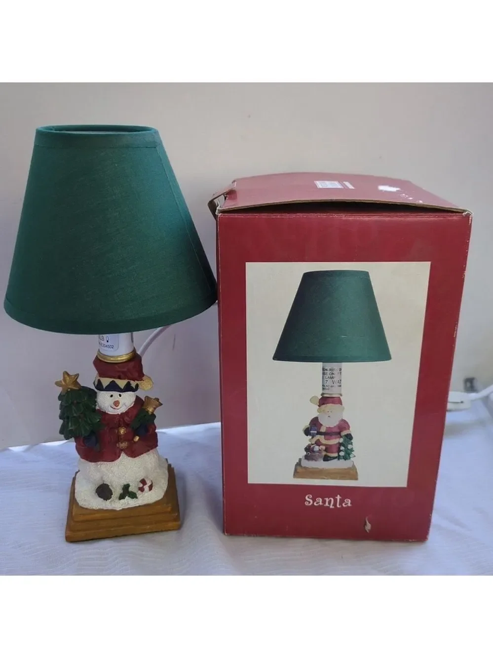 Welcome Home Home Again SNOWMAN Festive Christmas Night Light RARE NIB